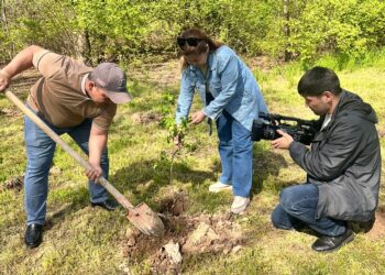 ЖУРНАЛИСТЕР ДЕНДРОСАЯБАҚҚА КӨШЕТ ЕКТІ
