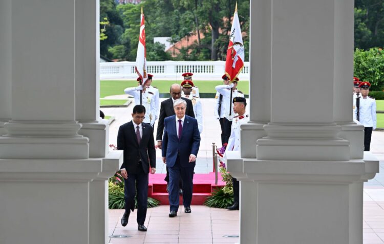 МЕМЛЕКЕТ БАСШЫСЫ СИНГАПУР ПРЕЗИДЕНТІНІҢ ISTANA САРАЙЫНА КЕЛДІ