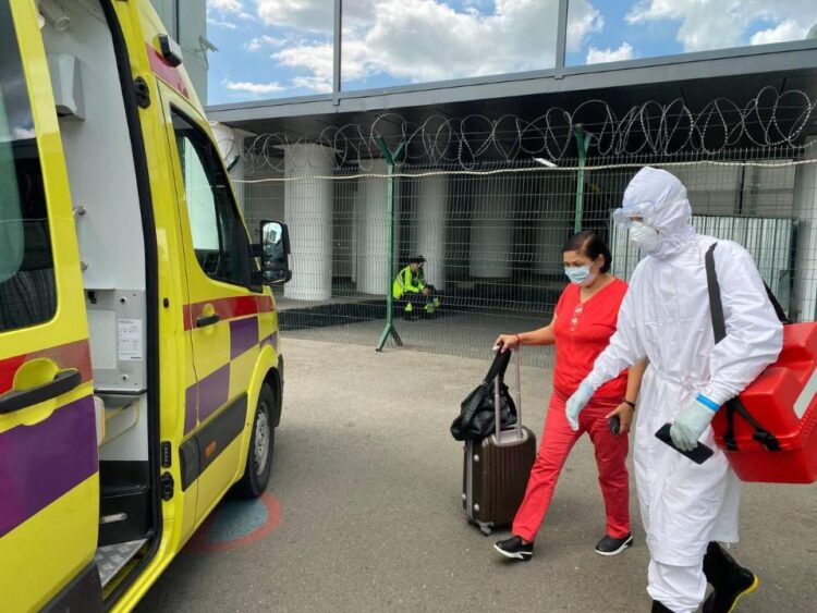 ЕЛІМІЗДІҢ ІРІ ӘУЕЖАЙЛАРЫНДА МАЙМЫЛ ШЕШЕГІ ЖАҒДАЙЫНА ДЕН ҚОЮ БОЙЫНША ЖАТТЫҒУЛАР ӨТКІЗІЛДІ