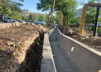 СУ ЖӘНЕ КӘРІЗБЕН ҚАМТУ ЖҰМЫСТАРЫ ҚАРҚЫНДЫ ЖҮРУДЕ