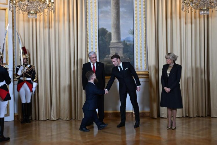 ҚАСЫМ-ЖОМАРТ ТОҚАЕВ ФРАНЦИЯ ПРЕЗИДЕНТІНІҢ АТЫНАН ҰЙЫМДАСТЫРЫЛҒАН МЕМЛЕКЕТТІК ҚАБЫЛДАУҒА ҚАТЫСТЫ