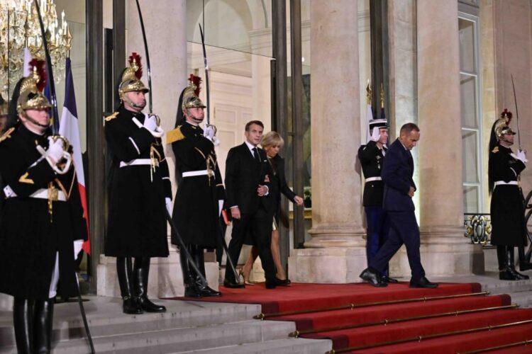 ҚАСЫМ-ЖОМАРТ ТОҚАЕВ ФРАНЦИЯ ПРЕЗИДЕНТІНІҢ АТЫНАН ҰЙЫМДАСТЫРЫЛҒАН МЕМЛЕКЕТТІК ҚАБЫЛДАУҒА ҚАТЫСТЫ