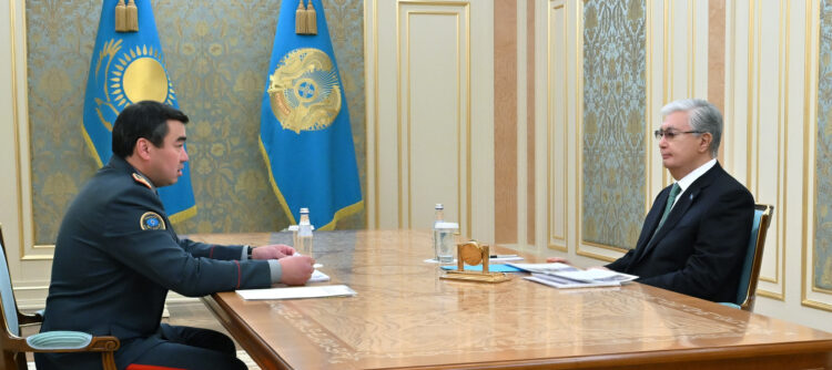 МЕМЛЕКЕТ БАСШЫСЫ ТӨТЕНШЕ ЖАҒДАЙЛАР МИНИСТРІ ШЫҢҒЫС ӘРІНОВТІ ҚАБЫЛДАДЫ