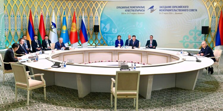 ШЫМКЕНТТЕ ЕУРАЗИЯЛЫҚ ҮКІМЕТАРАЛЫҚ КЕҢЕСТІҢ ШАҒЫН ҚҰРАМДАҒЫ ОТРЫСЫ ӨТТІ