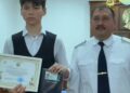 ҮЗДІК ОҚУШЫЛАРҒА ЖЕКЕ КУӘЛІК ТАБЫСТАЛДЫ