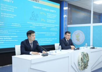 ЕҢБЕКШІ АУДАНЫНДА СУ БАСУ ҚАУПІНЕ ҚАРСЫ ЖҰМЫСТАР ЖҮРГІЗІЛУДЕ