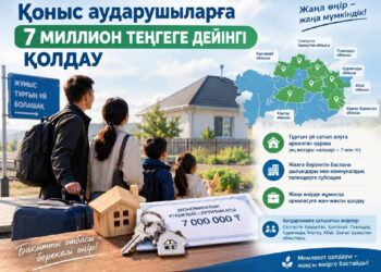 ҚОНЫС АУДАРУШЫЛАРҒА 7 МИЛЛИОН ТЕҢГЕГЕ ДЕЙІНГІ ҚОЛДАУ